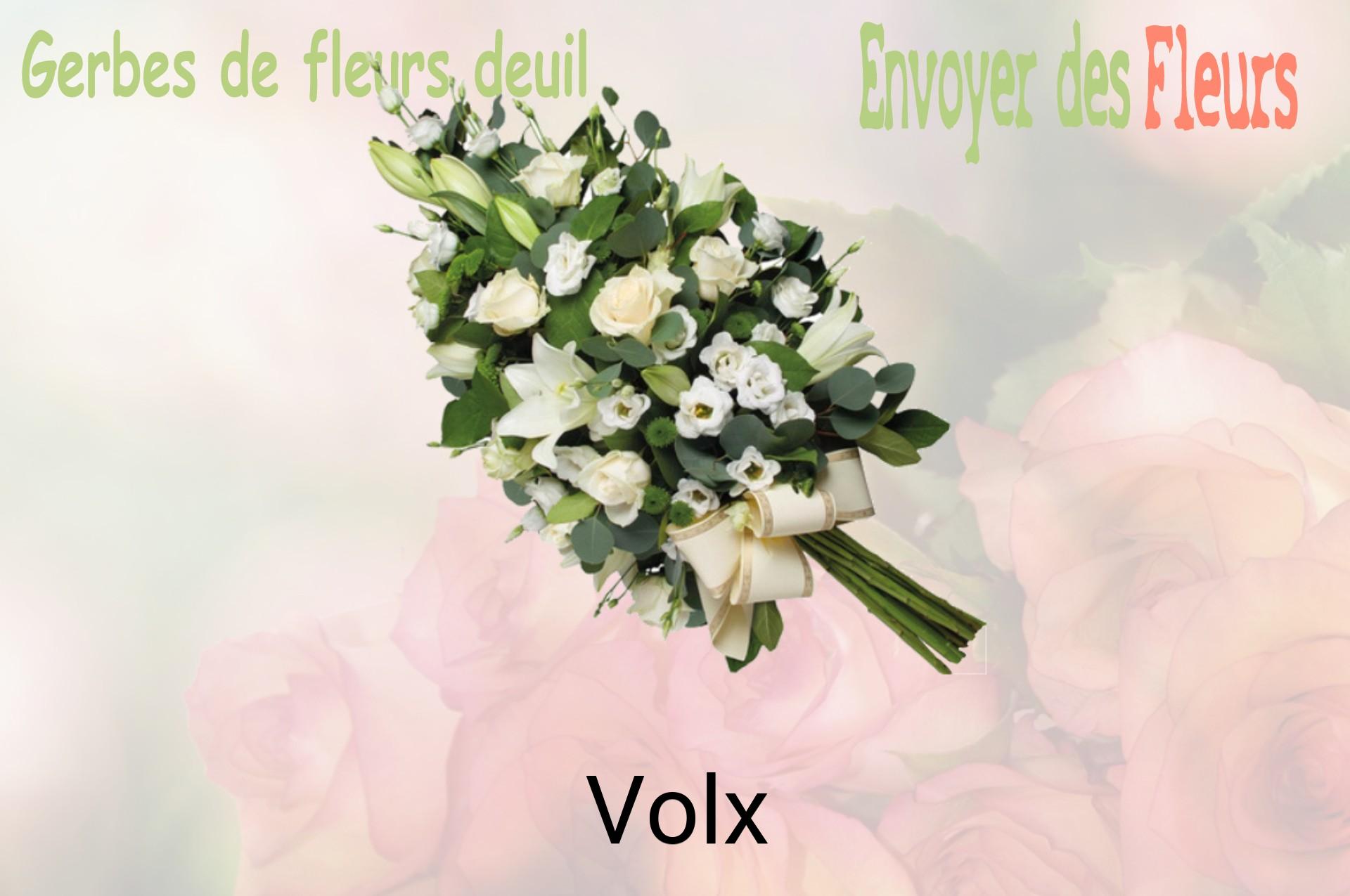 Gerbe de fleurs de deuil livrée à Volx